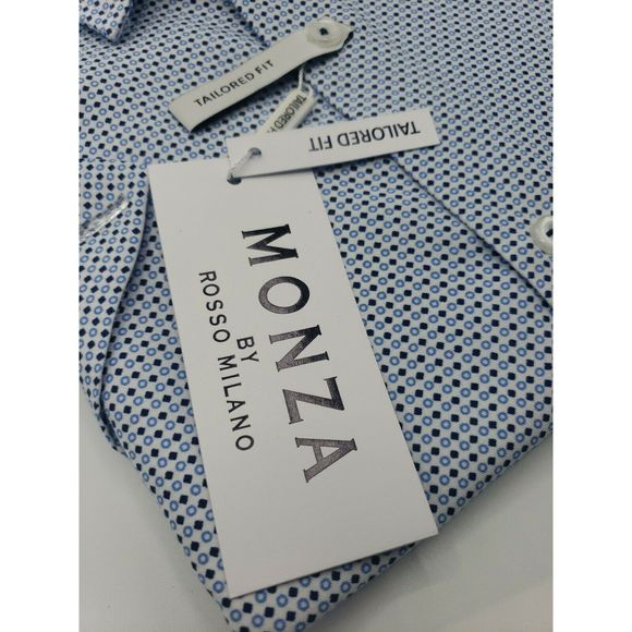 SALE!  GEOMETRIC Tailor Fit Button Down MONZA - Picture 4 of 8